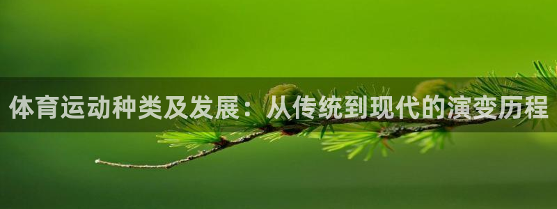 MK体育官方正版app娱乐：体育运动种类及发展：从传