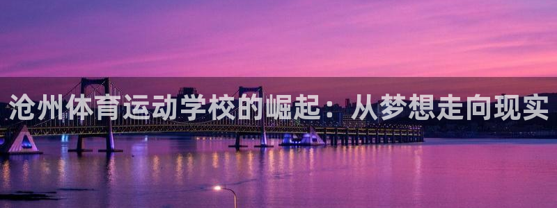 MK体育官方正版app代理：沧州体育运动学校的崛起：
